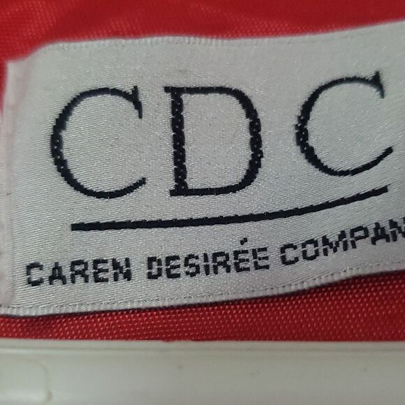 CDC Women's Orange Red Y2K Dress Size 10 Sheath Career Business Elegant - Picture 3 of 6